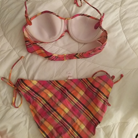 Victoria's Secret Madras Plaid Pink Bikini - Picture 3 of 6